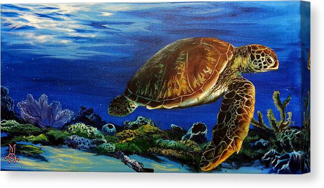 Hawaii Canvas Print featuring the painting Kapu Uhane by Marco Aguilar