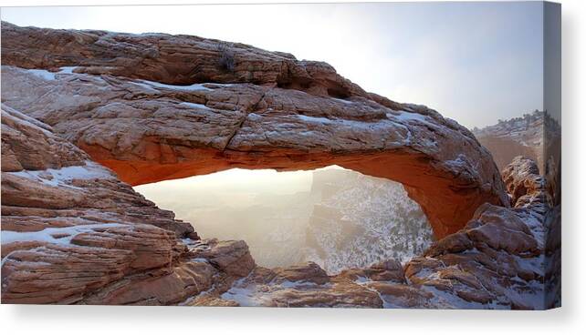 Americas Best Idea Canvas Print featuring the photograph Mesa Arch Looking North by David Andersen