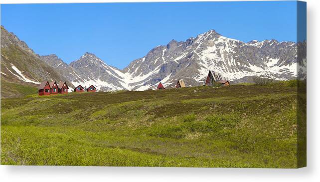 Hatcher Pass Canvas Print featuring the photograph Mountain Retreat by Scott Slone