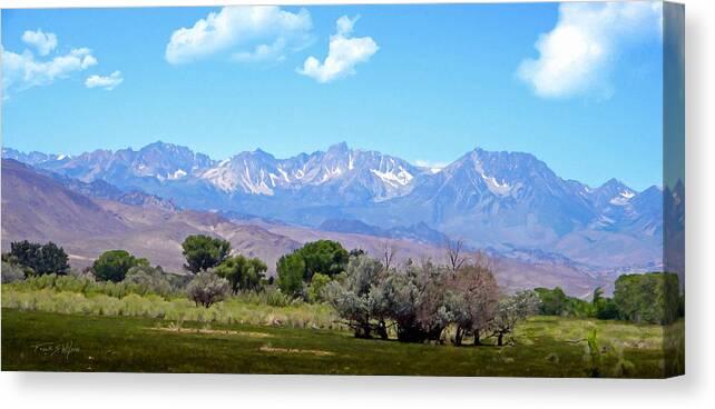 Sierra Canvas Print featuring the photograph Mountain Valley by Frank Wilson
