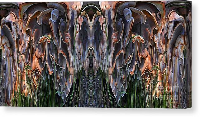 Abstract Photograph Canvas Print featuring the photograph Mushroom Abstract by Deena Athans
