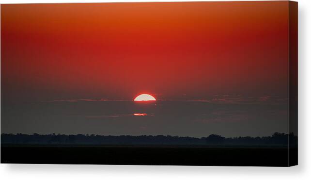 Fire Canvas Print featuring the photograph September Sky by Rebecca Davis