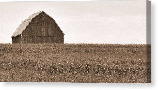 Barn Canvas Print featuring the photograph Solitary by Andrea Platt