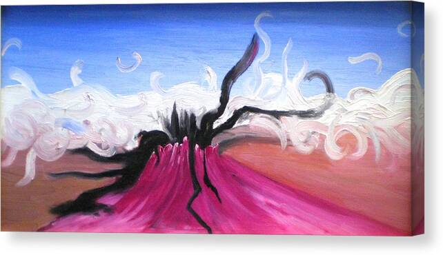 Ghosts Canvas Print featuring the painting The Last Ghosts by Nieve Andrea 