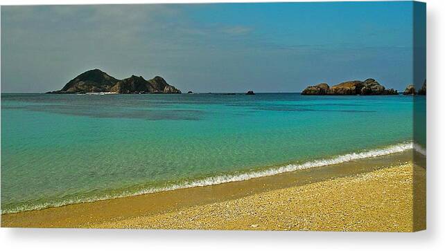 Beachscape Canvas Print featuring the photograph Aharen Beach, Tokashiki-jima, Okinawa #2 by Jocelyn Kahawai