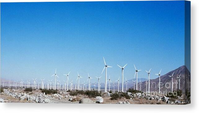Desert Canvas Print featuring the photograph Windmills 11 by Kip Vidrine