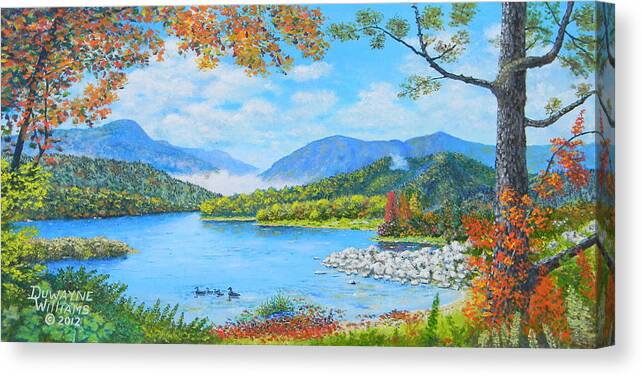 Fall Canvas Print featuring the painting Fall Magic by Duwayne Williams