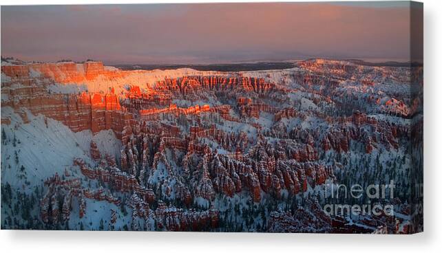 American Southwest Photography Canvas Print featuring the photograph Sunrise at Bryce by Keith Kapple