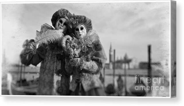 Italy Canvas Print featuring the photograph Venice Masks 5 by Aldo Cervato