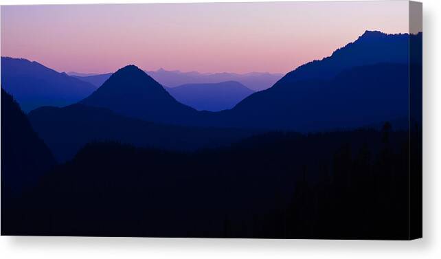 Mount Rainier Canvas Print featuring the photograph Winding Down by Dan Mihai