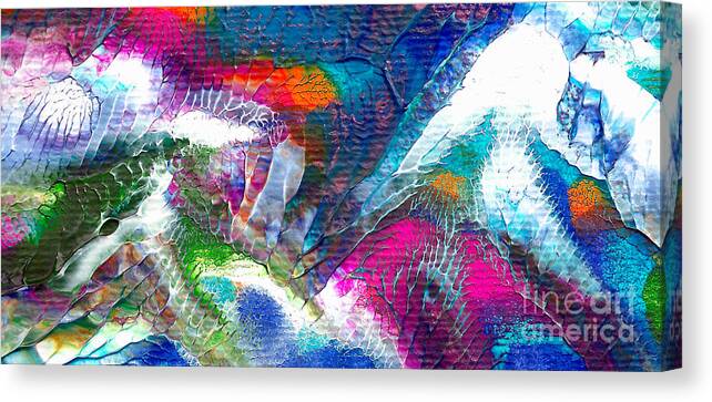 Martha Canvas Print featuring the painting Abstract 10115A by Mas Art Studio
