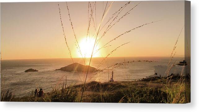 Landscape Canvas Print featuring the photograph Sunset #15 by Cesar Vieira