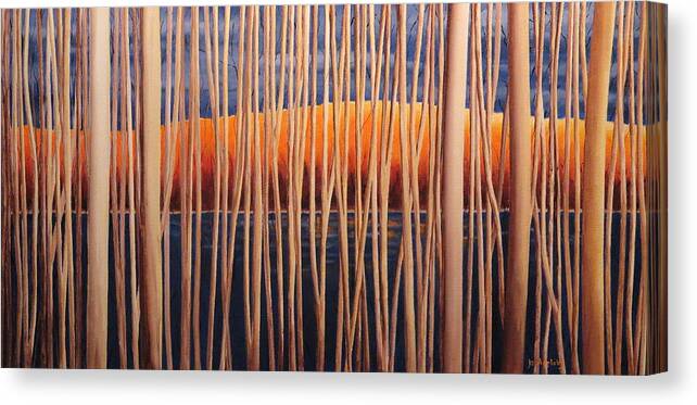 Jo Appleby Canvas Print featuring the painting 54 Trees by Jo Appleby