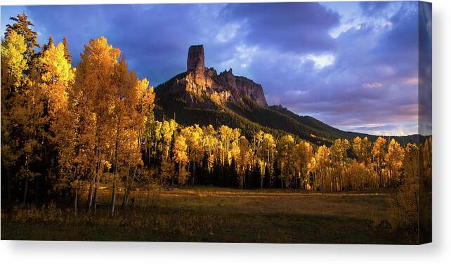 Chimney Rock Canvas Print featuring the photograph Chimney Rock Colorado by Ryan Smith
