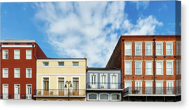 Bourbon Street Canvas Print featuring the photograph Colors of New Orleans by Raul Rodriguez