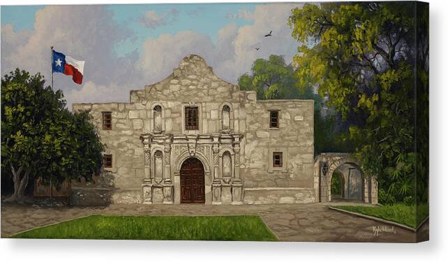 Alamo Canvas Print featuring the painting Cradle of Texas Liberty by Kyle Wood