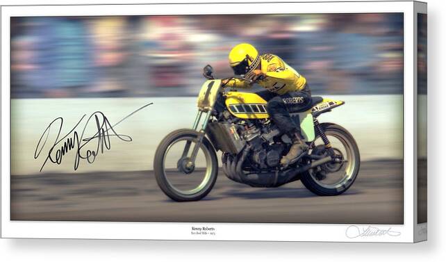 Motorcycle Canvas Print featuring the photograph Dirt SPEED by Lar Matre