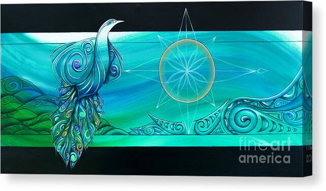 Elements Canvas Print featuring the painting Elements by Reina Cottier