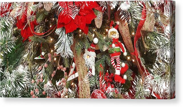 Elf Canvas Print featuring the photograph Elf in a tree by Rachel Hannah