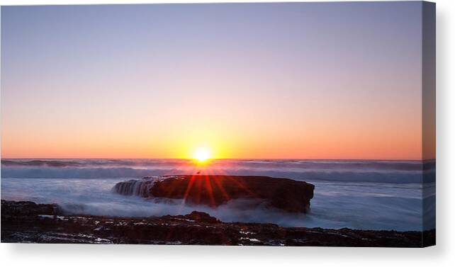 Landscape Canvas Print featuring the photograph End Of Another Day by Catherine Lau