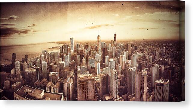 Chicago Canvas Print featuring the photograph Nostalgic by Jason Wolters