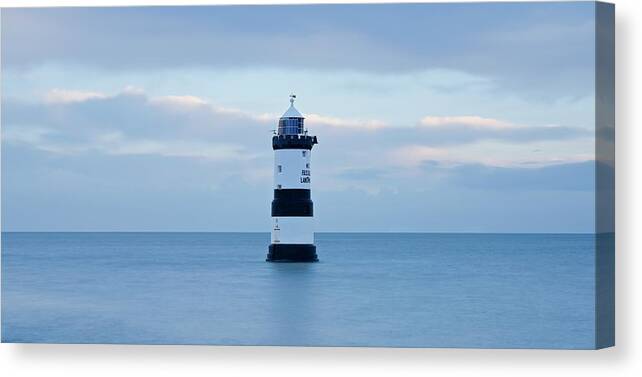 Penmon Lighthouse Canvas Print featuring the photograph Penmon Lighthouse by Stephen Taylor