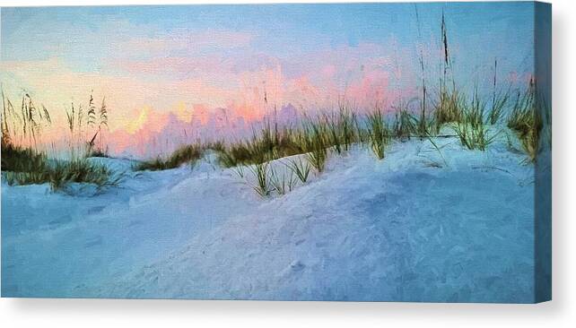 Beach Canvas Print featuring the photograph Sunrise Over The Dunes Of South Walton by JC Findley