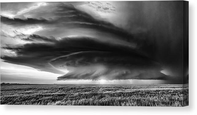 Panorama Canvas Print featuring the photograph Kansas by Rob Darby