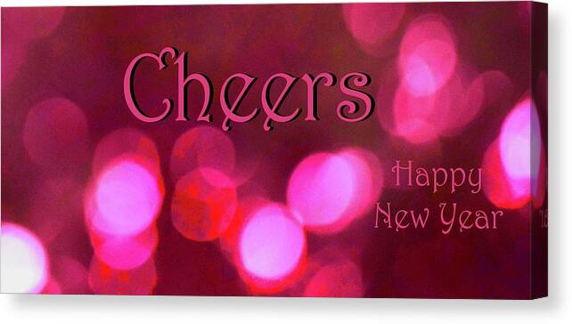 Toast Canvas Print featuring the photograph Sparkling Pink Glow Cheers Too by Debra Grace Addison