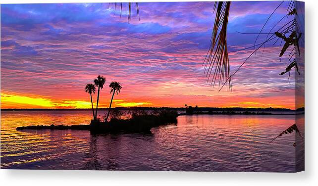 Sunrise Canvas Print featuring the photograph St. Johns Sunrise by Randall Allen