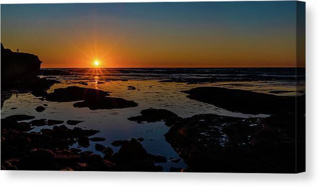 Sunset Canvas Print featuring the photograph Starburst Sunset by Local Snaps Photography
