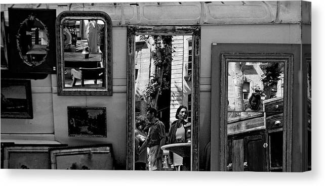 France Canvas Print featuring the photograph The Mirrors by Anders Ludvigson