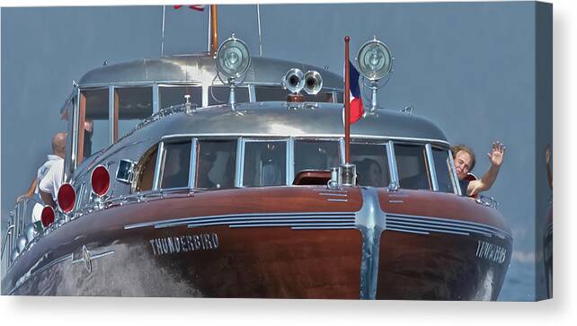  Canvas Print featuring the photograph Thunderbird Yacht #19 by Steven Lapkin
