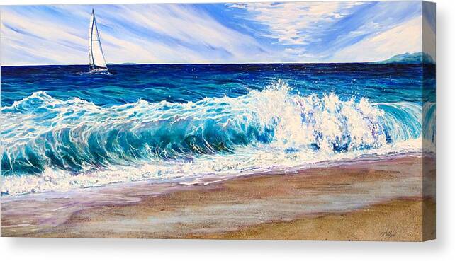 Realism Canvas Print featuring the painting A Bit of Leeway by R J Marchand