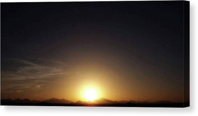 Evening Canvas Print featuring the photograph End Of The Day In Africa by Johanna Hurmerinta