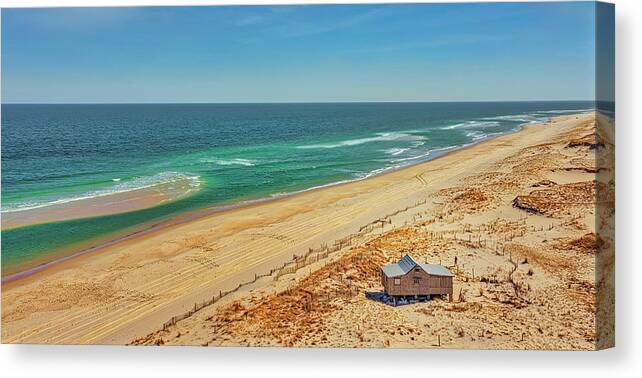 Judge's Shack Canvas Print featuring the photograph Judges Shack New Jersey Shore by Susan Candelario