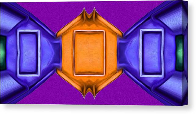 Abstract Canvas Print featuring the digital art Main Link by Ronald Mills