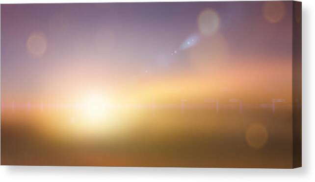 Particle Canvas Print featuring the photograph Morning Background by Fotograzia