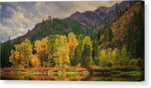 Fall Canvas Print featuring the photograph Picturesque Tumwater Canyon by Dan Mihai