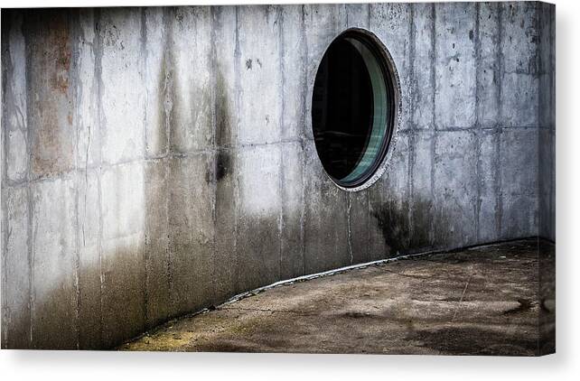 Abstract Canvas Print featuring the photograph Round Window by Steve Stanger