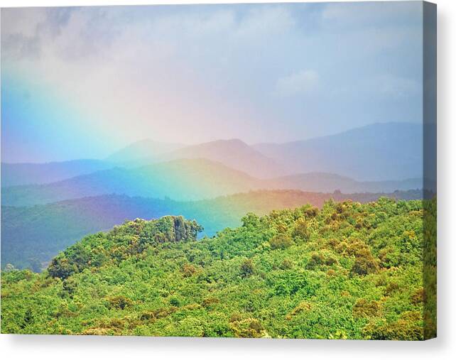 Pot Of Gold Canvas Print featuring the photograph Pot of Gold at the end of the Rainbow by Ankya Klay