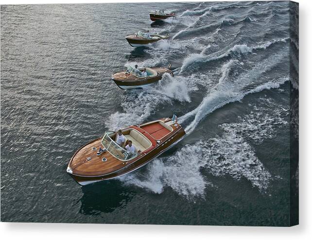 Mahogany Canvas Print featuring the photograph Woodie Aerial by Steven Lapkin