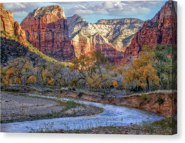 Zion National Park Canvas Print featuring the photograph Zion National Park #27 by Douglas Pulsipher