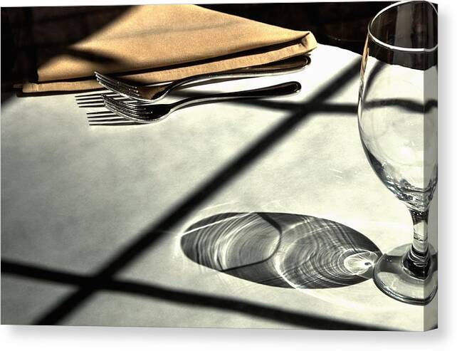 Nye Canvas Print featuring the photograph April's Table 2257 by Jerry Sodorff