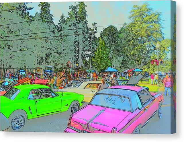 Collector Canvas Print featuring the photograph Collector Cars by Jerry Sodorff