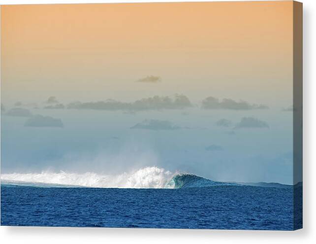 Wave Canvas Print featuring the photograph Moorea Swell by Tanya G Burnett