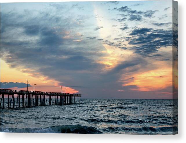 Outer Banks Canvas Print featuring the photograph Nags Head Pier #2041 by Dan Beauvais