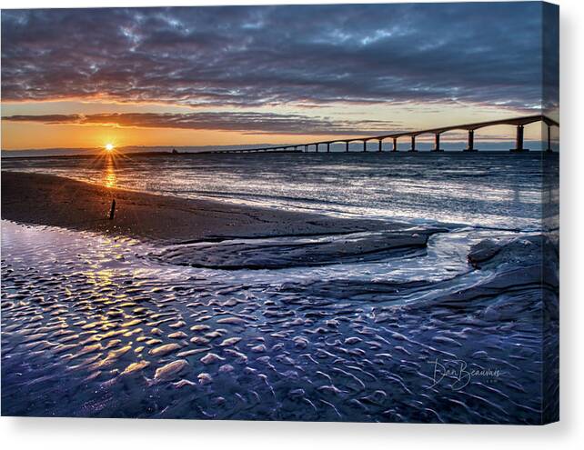 Outer Banks Canvas Print featuring the photograph Oregon Inlet Dawn #8230 by Dan Beauvais
