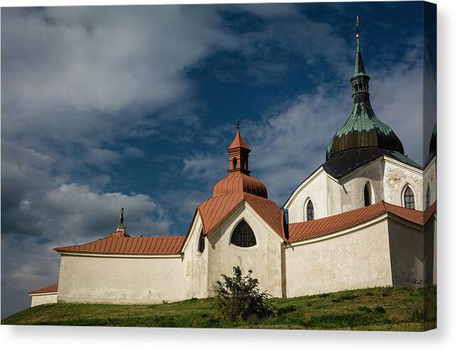 Nepomucky Canvas Print featuring the photograph Pilgrimage Church of Saint John of Nepomuk by Martin Vorel Minimalist Photography