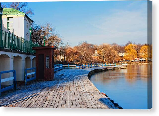 Jose Rojas Canvas Print featuring the photograph Boardwalk by Jose Rojas